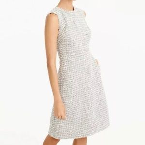 J. Crew shimmer-tweed a-line dress, size 12